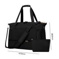 thumbnail image 4 of Bolso Bandolera Bolsa bandolera de lona de hombro de color sólido Simple para adolescente (Negro) Sywqhk Para Estrenar, 4 of 8