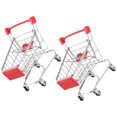 thumbnail image 4 of 2pcs Mini Shopping Cart Toys Funny Simulation Trolley Sundries Storage Baskets, 4 of 4