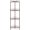 Coffee, variant on PETGLE 2 Tier Floor Standing Corner Shower Caddy Organizer Shelf with Hooks, Bathroom Shelves Stand Rack, Black