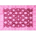 thumbnail image 1 of Ahgly Company Indoor Rectangle Abstract Pink Modern Area Rugs, 5' x 8', 1 of 4