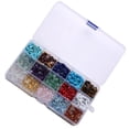 thumbnail image 4 of Cuentas de cristal con caja Pendientes multicolores Piedras colgantes Decoraciones de materiales de joyería para principiantes Suministros de trabajo de arte Inevent HA010490-00B, 4 of 7