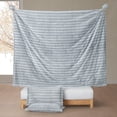 thumbnail image 5 of Coma Inducer Softer than Soft® - ® Oversized Comforter Set - Frosted Gray Stripe Oversized Queen, 5 of 5