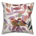 thumbnail image 2 of Creative Products Pink and Purple Leaves with Birds 20x20 Indoor / Outdoor Pillow, 2 of 3