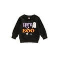 thumbnail image 1 of hirigin Kid Boys Girls Shirt, Long Sleeve Round Neck Loose Tops Cartoon Ghost Print Toddler Party Casual Street Sweater, 1 of 8