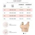 thumbnail image 6 of MANIFIQUE Women's Plus Size Jacquard Front Closure Wireless Longline Posture Bra, 6 of 6