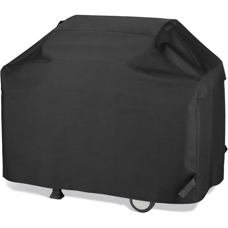 Heavy Duty Grill Cover for Outdoor Grill, 210D Waterproof & UV Resistant BBQ Grill Cover, Universal Fit for Most Brands, Fits Weber Genesis Series and Other Gas Grills, Black