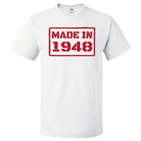 78th Birthday Gift For 78 Year Old Made In 1948 T Shirt