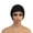 Black, variant on Short Textured Hair Wigs for Women - Retro Fluffy Party Cosplay Hair with Bangs