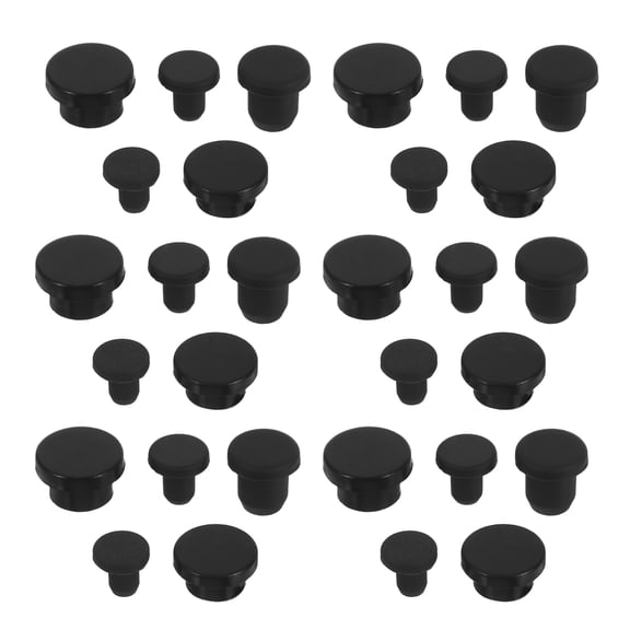 MLINS 50PCS Silicone Sealing Plugs Waterproof Dustproof Rubber Hole Plugs Round Silicone Caps for Industrial Use Reusable End Covers