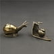 thumbnail image 4 of Adornos pequeños de caracol macizo de cobre puro para ceremonia del té, mascota de té, soporte creativo para bolígrafos con forma de caracol, artesanías con mango antiguo, 4 of 5