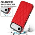 thumbnail image 3 of Case Compatible with iPhone Air, Stylish Card Slots Kickstand PU Leather Back Case Magnetic Closure RFID Blocking Drop Protective Shockproof Cover for iPhone Air, Red, 3 of 8