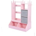 thumbnail image 3 of Zzistar Kids Dress up Storage Rack with Mirror & Light, Kids Armoire Dresser Clothing Rack with Storage Bin and 2 Fabric Drawer, 3 of 8