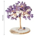 thumbnail image 2 of Crystal Tree Money Tree Hand-made Crystal Feng Shui Tree Gemstone Bonsai Tree Wealth Good Luck Ornaments for Home Office Table Decoration, 2 of 7