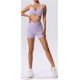 thumbnail image 5 of Conjunto de yoga ajustado de secado rápido for mujer, traje deportivo for correr con bolsillo, transpirable, de dos piezas, estilo nude, 5 of 7