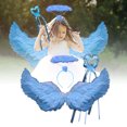 thumbnail image 6 of Halloween Decorations Feather Angel Costumes Nativity Wings And Elastic Angel Headbands For Adults Christmas Mardi Gras Party 31.5"X15.7" Utility, 6 of 6