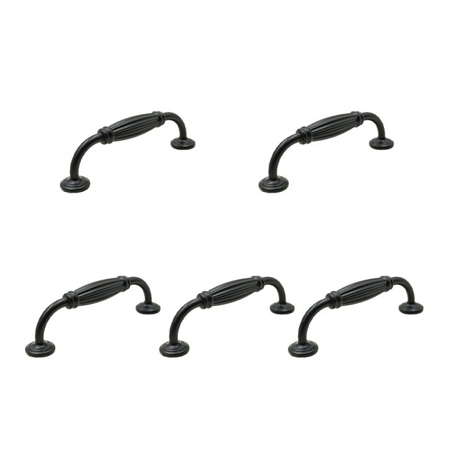 Kenally Tirador de armario de 5 piezas, tiradores de cocina, decoración para el hogar, muebles, barra, accesorios de repuesto con tornillos Herramientas y ferretería 96 mm negro mate Kenally TO008612-04