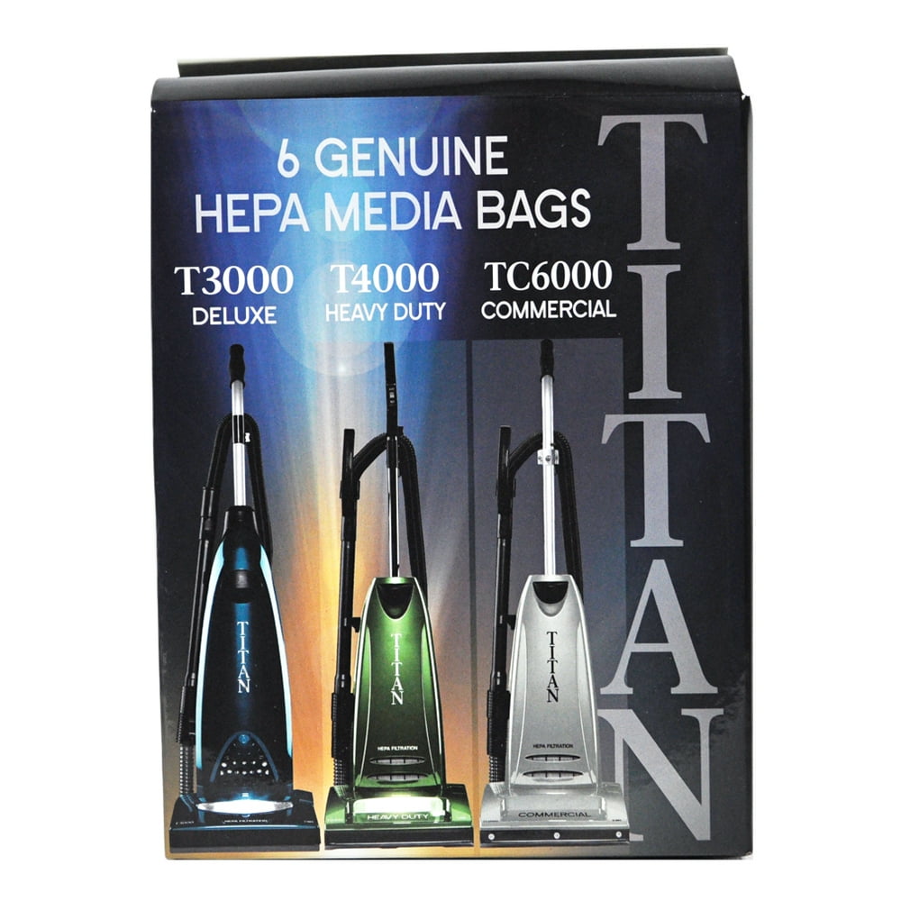 Titan T3000, T4000, TC6000 HEPA Paper Vacuum Bags TUVH 6PK Walmart
