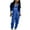 Blue, variant on XFLWAM Two Piece Outfits for Women Sweatsuits Set Long Sleeve Half Zip Sweatshirt Jogger Pants Set with Pockets Tracksuit Hot Pink S