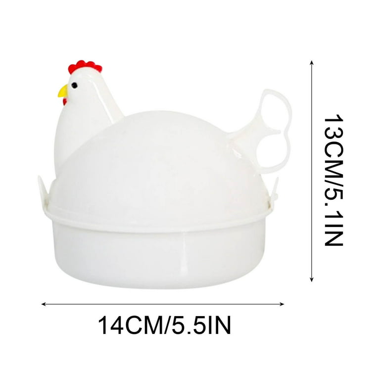 Tiitstoy Chicken Shape Egg-Cooker Electric Egg-Cooker, Chicken Shape  Microwave 4 Steamer Boiler Cooker Kitchen Oven Supplies Cooker Tools