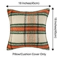 thumbnail image 2 of MAGOLIFE Set of 2 18x18 In Red Green Tweed Loop Yarn Scottish Tartan Buffalo Plaid Throw Pillow Cover Farmhouse Holiday Decorative Retro Classic Cushion Pillow Case For Living Room Couch Sofa Home, 2 of 9