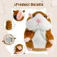 thumbnail image 4 of 2 Talking Hamster Toy - Grey & Brown, Imitation Repeat What You Say Funny Kids Stuffed Toys, Electronic Pet Interactive Recording Toy dolls, 4 of 4