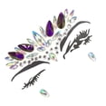 thumbnail image 1 of Qarigey Pegatinas autoadhesivas de diamantes de imitación con cuentas ostentosas para la cara de los ojos, decoraciones impermeables para Tratamientos faciales Morado oscuro, 1 of 6