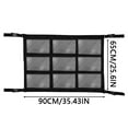 New 2024 Car Organizer Back Seat Car Ceiling Cargo Net Double Layer Car