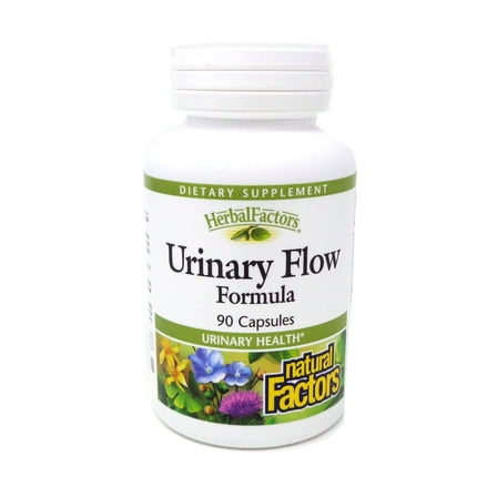 Natural Factors HerbalFactors Urinary Flow Formula, Supports Urinary Health, 90 Capsules