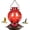 Rising Red, variant on Hummingbird Feeder, Hand Blown Glass Hummingbird Feeders for Outdoors Hanging, Ant Moat, 5 Bee-Proof Ports, Leak-Proof, 360 °   Perch, 22oz, Blue Peony Gifts for Women Men, Gifts for Mom Dad