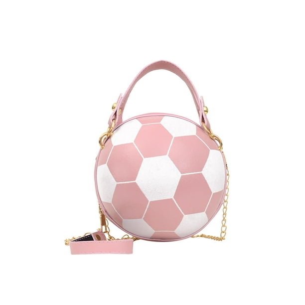 Bolso Hombro Bolso Mensajero Con Cadena para Mujer (Fútbol Rosa)