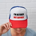 thumbnail image 6 of CafePress - Retired Not Expired - Trucker Hat - Polyester Foam Front and Nylon Mesh Weave Back, 6 of 10