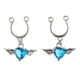 thumbnail image 2 of Pinzas para joyas Hugo con perno colgante de cristal no perforante azul, 2 of 10