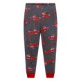 thumbnail image 3 of Popshion Kid Boys Pajamas Toddler 100% Cotton Fire Truck 2 PCS Long Sleeve Sleepwear Set 3T/6736, 3 of 7