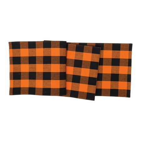 

13 x 72 Franklin Black/Orange Table Runner