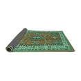 thumbnail image 2 of Ahgly Company Indoor Square Persian Turquoise Blue Traditional Area Rugs, 7' Square, 2 of 4