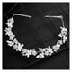 thumbnail image 1 of Silver Flower Bridal Headband with Rhinestone Charming Jewelry Headband for Bridal Wedding, 1 of 5