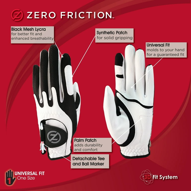 Zero Friction Junior Performance Synthetic Golf Glove