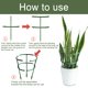 thumbnail image 4 of Soporte para plantas de 3 uds., estacas para plantas semiredondas, anillo de soporte para plantas, soporte para flores de jardín, 4 of 5