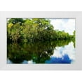 thumbnail image 3 of Alan Hausenflock 32x23 White Modern Wood Framed Wall Art Titled - Silver River VII, 3 of 5