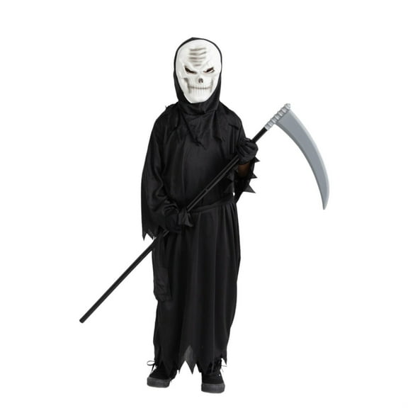 Dress Up America Grim Reaper Fancy-Dress Costume with Cloak and Scythe for Boys, Toddler Size 4