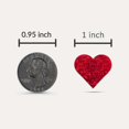 thumbnail image 4 of 500 Pcs 1" Holographic Red Heart Stickers Roll, Glitter Tiny Hearts Sticker For Kids, Use For Valentines Day Love Decorations, Award Charts, Scrapbook, 4 of 5