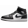 thumbnail image 1 of Ni - ke [DQ8426-010] Air Jordan Mens 1 Mid Off Noir Toe Black White Sneakers *NEW*, 1 of 5