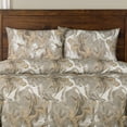 thumbnail image 2 of SIScovers  Wanderlust Marble Print Duvet Set Wanderlust Golden - California King - 3 Piece, 2 of 5