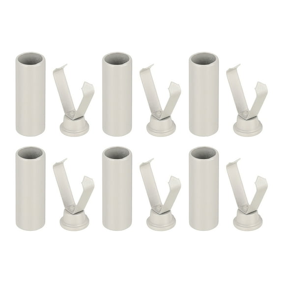 Uxcell 6Pack Shoelace Tips Alloy Shoelace Head, Beige Cylindrical Shoe Lace Ends Cords End Tip for Clothes