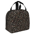 thumbnail image 2 of Easygdp Flower Pattern On Black Bolsa Térmica Premium - Tela Oxford Impermeable, Gran Capacidad, Bolsillo Frontal, Unisex para Trabajo, Escuela, Actividades al Aire Libre y Picnics, 2 of 8