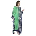 thumbnail image 2 of Moomaya Cotton Kaftan Cover Up Printed Kimono Sleeve Long Maxi Caftan Loungewear, 2 of 7