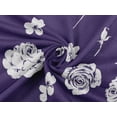 thumbnail image 6 of oneOone Rayon Purple Fabric Florals Sewing Craft Projects Fabric Prints By Yard 56 Inch Wide, 6 of 6