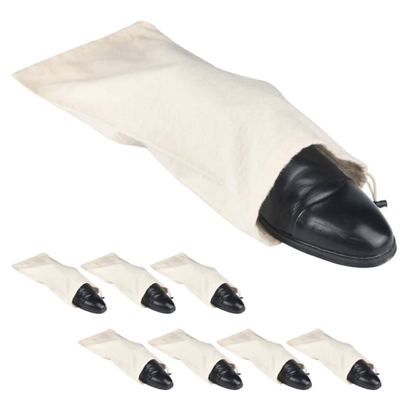 Shoe Storage Bags 100% Cotton with Drawstring for Travel Protecting and Storing Shoes