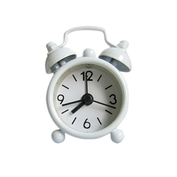 Siaonvr Creative Cute Mini Metal Small Alarm Clock Electronic Small Alarm Clock