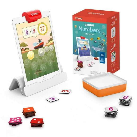 Osmo - Numbers Starter Kit for iPad, Ages 6-10, Math Games, Learn Addition, Subtraction & Multiplication, Math Counters, Math Puzzles, Math Toys For Kids, Educational Toy, Kids Learning Toy, STEM Toys